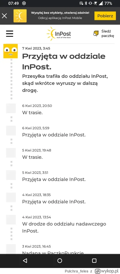 Pulchra_feles - Moja przesyłka z Lublina w okolice Olsztyna codziennie, od poniedział...