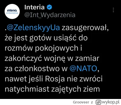 Grooveer - Akt desperacji przed powrotem Trumpa? Ukraina może zapomnieć o dołączeniu ...