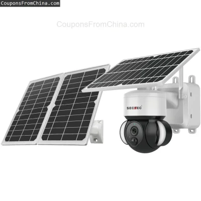 n____S - ❗ SECTEC Solar WiFi Floodlight Camera PIR IP66 Waterproof
〽️ Cena: 57.99 USD...