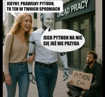 conamirko - Pamiętacie mema o "biologicznej c#pie"? Kiepsko się zestarzał xD

#progra...
