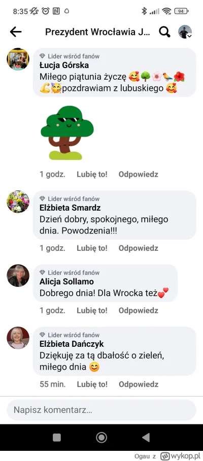 Ogau - Nasz kochany prezydent wrzucił właśnie post o o budowie ulicy Lutosławskiego. ...