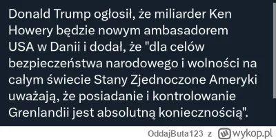 OddajButa123 - Pomarańczowy jeszcze nie zaczął kadencji, a groził już Kanadzie, Danii...