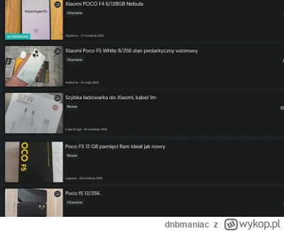 dnbmaniac - @teoretyk_peklunku: jak wpiszesz 'POCO F5' to ci wyfitruje, wlasnie spraw...