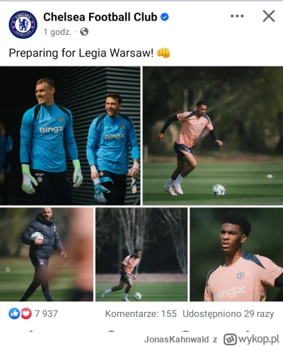 JonasKahnwald - My tu gadu gadu a Chelsea przygotowuje się na Legię ( ͡º ͜ʖ͡º)
#mecz