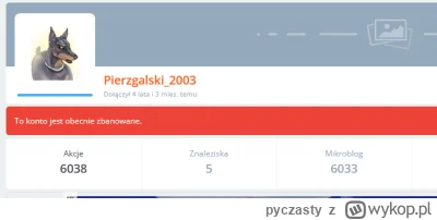 pyczasty - Witam dobermana pierzgalskiego @Pierzgalski_2003

Może wypowiesz się za co...