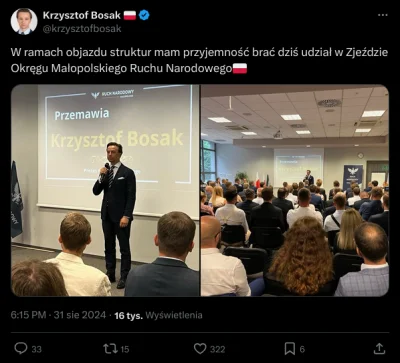 UsmiechnietaPolska - Bosak miał dzisiaj bardzo pilny objazd struktur w Krakowie i wyj...