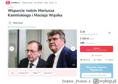 Doktor_Proton - Kiedyś to były zrzutki dla najbardziej potrzebujących. 
A co gdyby Tw...