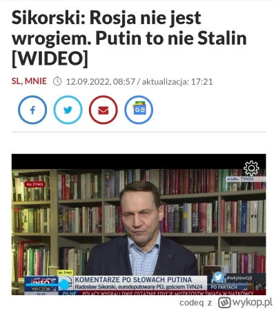 codeq - Radek zdradek ruski pomiot od oskarżania usa o wysadzenie ns2, mowy nienawiśc...