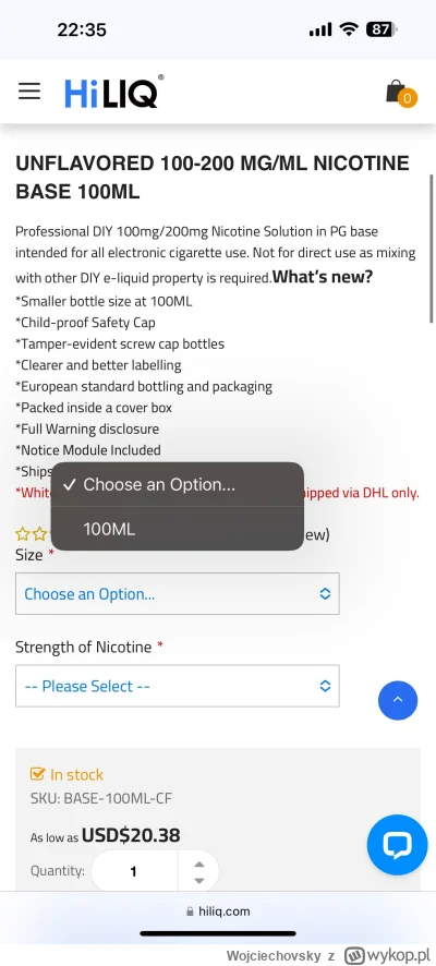Wojciechovsky - #epapierosy @hiliqsupport czy ktoś wie czemu już nie ma butelek 250 m...