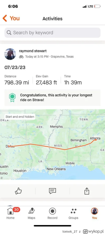 tomek_27 - Niezły rekordzik XD #rower ALE NIE TAGUJE ROWEROWYRUWNIK JAK COŚ, NIE