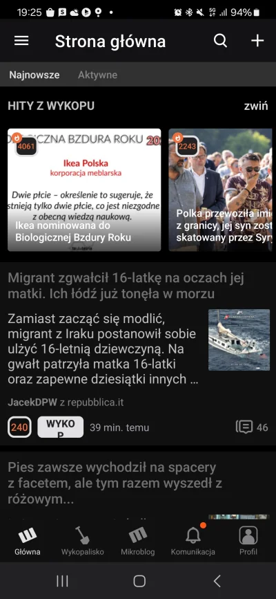 woytas - Jak na #wykop to ich #wykopmobilny był całkiem OK. Niestety nic dobre nie tr...