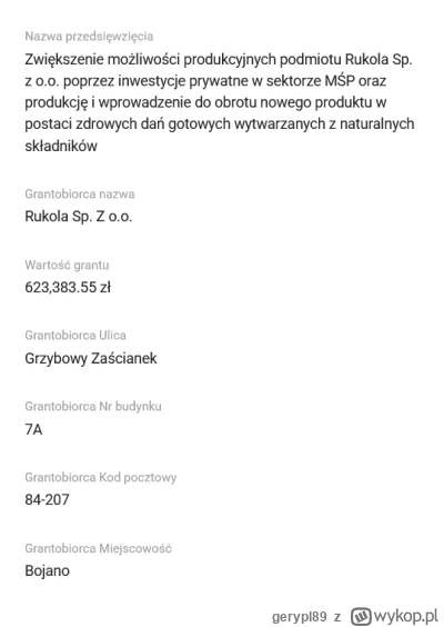 gerypl89 - Chciałbym zobaczyć cały wniosek tego ,,projektu''. Dobrze działająca firma...