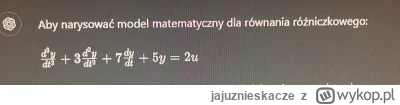 jajuznieskacze - Czy potrafi ktoś z was narysować model matematyczny dla takiego równ...