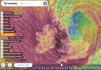 xionc0586 - Rzadko wydawany, czerwony alert pogodowy w UK. W szczytowym momencie pory...