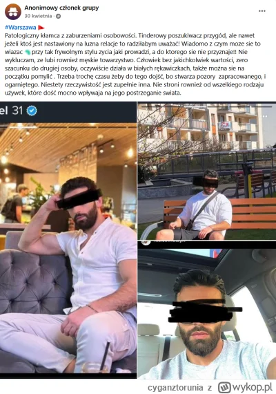 cyganztorunia - #p0lka #logikarozowychpaskow #tinder #warszawa #przypadkowymurzyn
Kol...