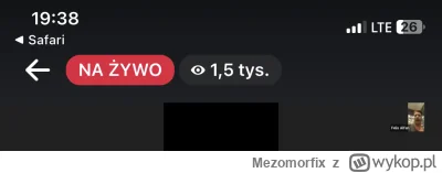 Mezomorfix - 1,5 k widzów z czego 90% to wykopki dla beki XD
#frajerzyzmlm