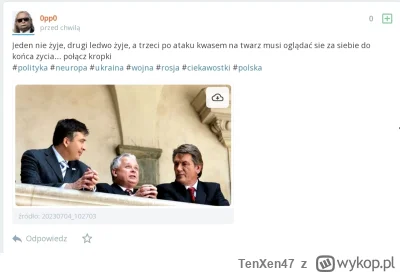 TenXen47 - Patrzcie kto próbuje rozkręcać sekte smoleńską. Na Twitterze juz ich oszoł...