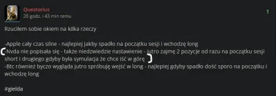 Questorius - Póki co jak po sznurku, zobaczymy co się wydarzy

Dajesz Nvda nie poddaw...