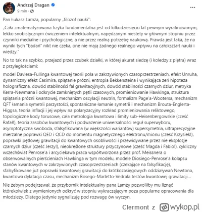 Clermont - Anżej rozprawia się z @LukaszLamza. 
Cała zmatematyzowana fizyka fundament...