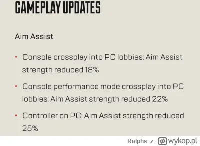 Ralphs - Dla tych co grają w #apexlegends na jedynym słusznym inpucie, czyli MnK jutr...