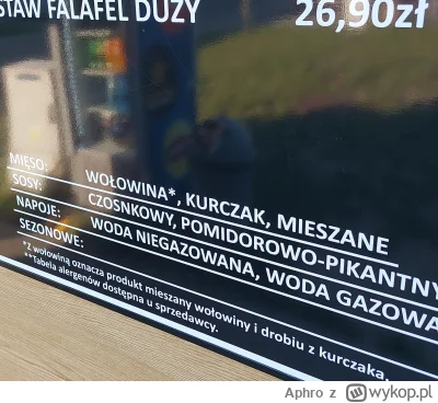 Aphro - Jak to jest legalne? Jakby nie popatrzeć na menu i po prostu kupić wołowinę w...