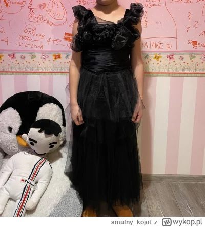 smutny_kojot - Uszyłem curce suknię Wednesday na bal karnawałowy do szkoły, bo nie bę...