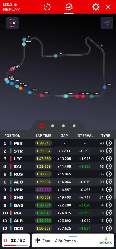 red7000 - Podziękowania dla #f1tv, że o 18:00 można sobie odtworzyć wyścig, a w appce...