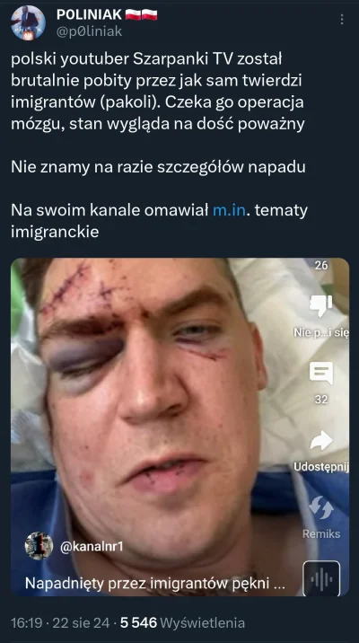 kleszczu22 - A tak sobie ostatnio myślałem, że chłop robi dość kontrowersyjny content...