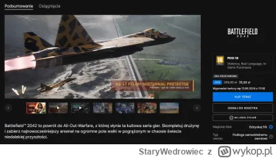 StaryWedrowiec - W Epic Store Battlefield 2042 na PC, za 35,08 zł. 

https://store.ep...