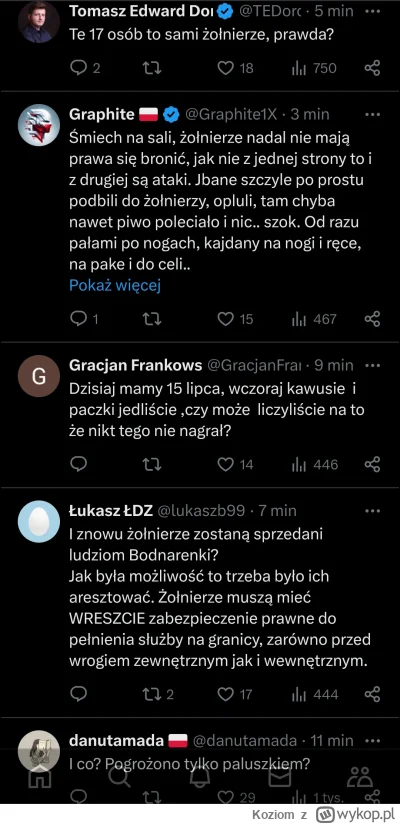 Koziom - MON i inne służby zareagowały przed publikacją materiału gdzie patola obraża...