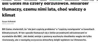 Krupier - >ale mają dużo większy wpływ. Jeden multimilioner emituje tyle CO2 ile małe...