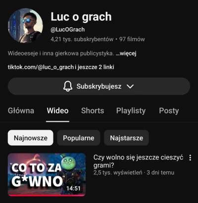 Mochizuki - Jeden z lepszych kanałów o grach na polskim YT. Bardzo różnorodny: o tren...