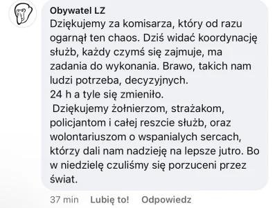 Gours - To komentarz pod postem burmistrza Lądka