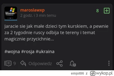 emjot86 - Wołam @maroslawxp - ruscy odbili już te tereny w Kursku? Dwa tygodnie minęł...