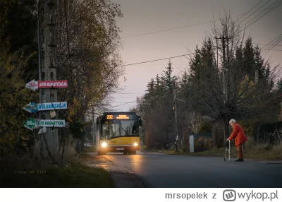 mrsopelek - Dzisiaj pojechałem na wioskę pod Łodzią pstryknąć zdjęcie autobusu i z ni...
