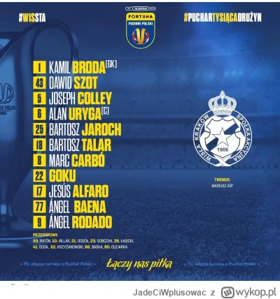 JadeCiWplusowac - #wislakrakow Na galowo wychodzimy