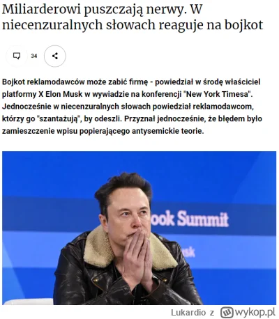 Lukardio - #elonmusk #twitter #izrael #bekazprawakow #neuropa #4konserwt #gownowpis