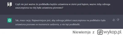 Niewiemja - @Czerwony_Pomidor: Chatbot uparcie twierdzi że kąt podkładki w ziemi nie ...