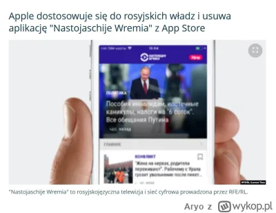 Aryo - Apple zdecydowała się pozostać na rosyjskim rynku, spełniając wymagania Roskom...