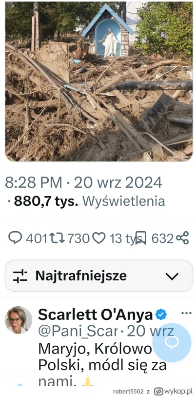 robert5502 - Cieszyć się i ocalałą kapliczkę uważać za znak bozi, gdy wszystko w dook...