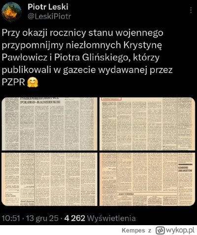 Kempes - #polityka #bekazpisu #bekazlewactwa #heheszki #pis #dobrazmiana #4konserwy

...