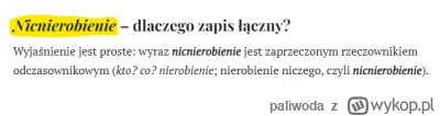 paliwoda - >za nic nierobienie

@29Promises: za nicnierobienie, nieuku.