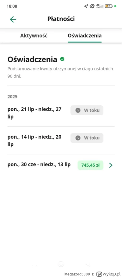 Megazord3000 - Siema, są tu mirki dorabiające na #glovo żeby doradzić w problemie? Ni...