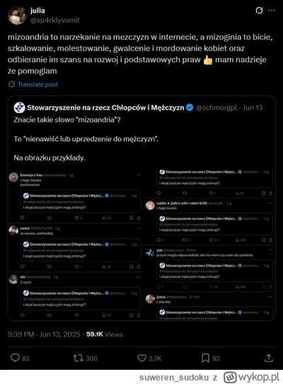 suweren_sudoku - na twitterku zlot mizoandryczych p0lek, bo jakaś organizacja próbuje...