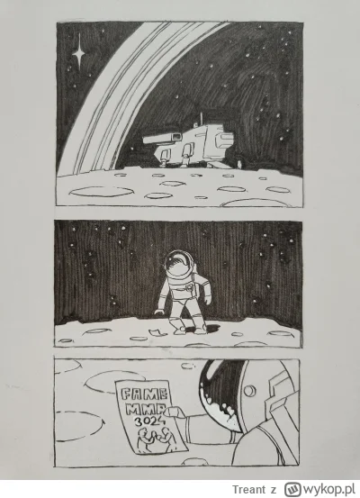 Treant - #inktober #inktober2024 #rysujzwykopem Pogłoski o mojej śmierci są mocno prz...