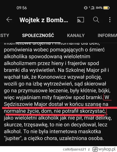 callofjuarez21 - Widzieliście oświadczenie o śmierci Wojtka na jego kanale? Że niby w...