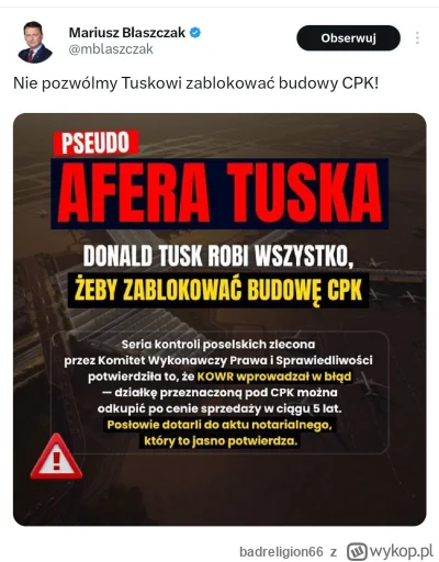 badreligion66 - #polityka Zaraz się okaże że to Tusk sprzedał ta działkę