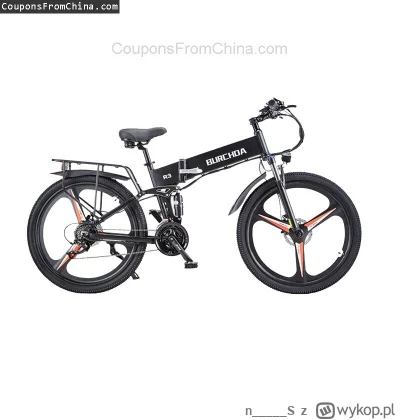 n____S - ❗ BURCHDA R3 PRO 48V 14.5Ah 800W Electric Bicycle [EU]
〽️ Cena: 1059.99 USD ...