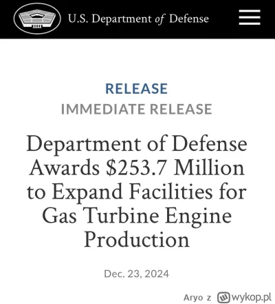 Aryo - #aryoconcent﻿ ﻿#usa﻿ ﻿#ukraina﻿ 

Pentagon przeznaczy 253 mln dolarów na produ...