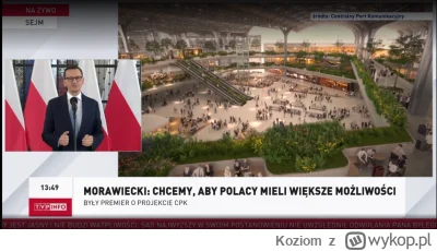 Koziom - Na TVP leci konferencja Morawieckiego, który mówi o CPK. Ale TVPO to propaga...